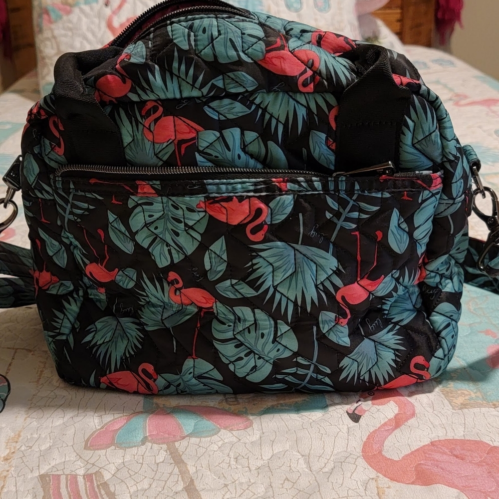 Lug Jive Flamingo Black Crossbody Bag